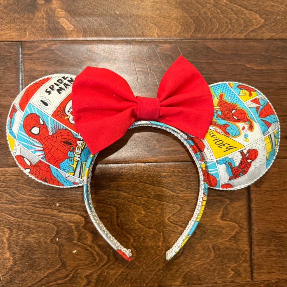 Mickey Minnie Red Bow Spider-Man Themed Headband